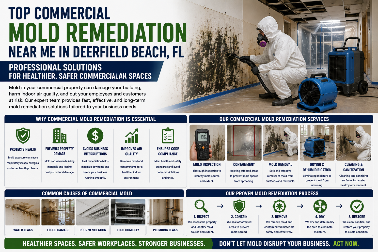 Top Commercial Mold Remediation Near Me in Deerfield Beach, FL – Professional Solutions by Express Mold Services