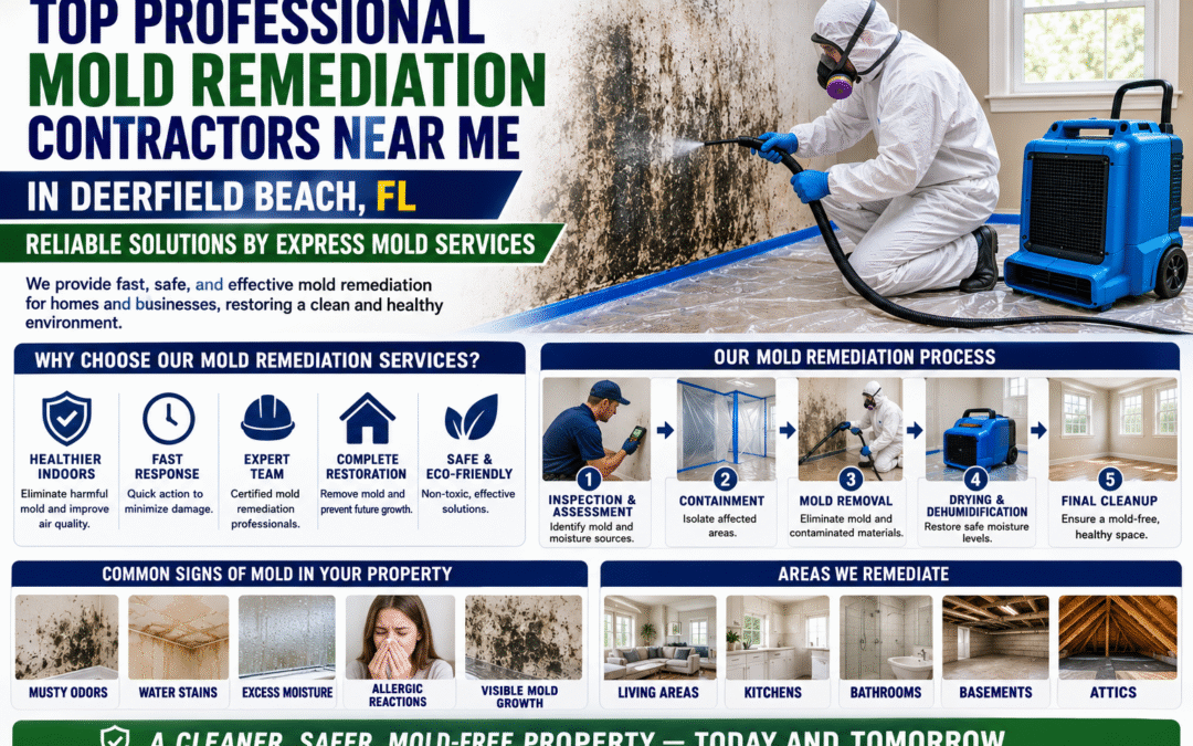 Top Professional Mold Remediation Contractors Near Me in Deerfield Beach, FL – Reliable Solutions by Express Mold Services